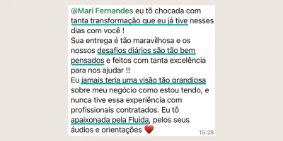 Depoimento de participante do desafio