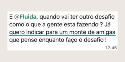 Depoimento de participante do desafio