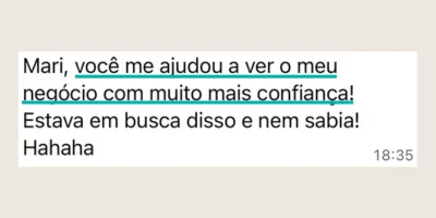 Depoimento de participante do desafio