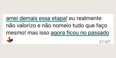 Depoimento de participante do desafio