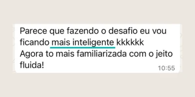 Depoimento de participante do desafio